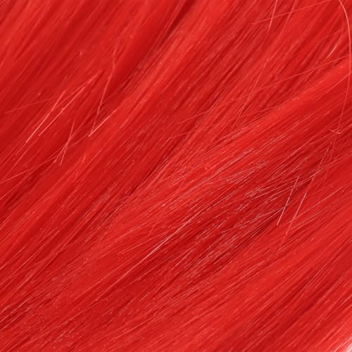 Helm Mohawk Pruiken Motorfiets Synthetische pruiken Zelfklevende Mohawk voor Motorfiets Helm Rood 3