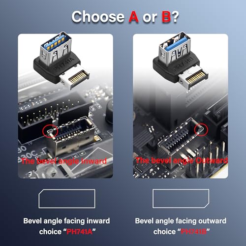 USB 3.1 Front Panel Header 10Gbps Type E naar USB 3.1 Moederbord Header Adapter Type-E Man naar USB Een Vrouwelijke Front Connector Converter (PH741A) 4