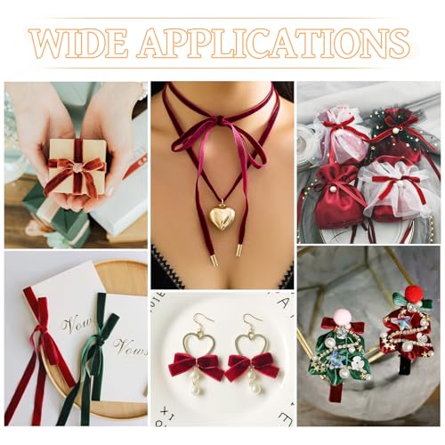 20 Yards Velvet Ribbon Double Sided 1/4 Inch Bide Red Ribbon Roll voor Flower Bouquet bruids douche Present Wrapping Hair Bow Christmas Wreath Choker Craft