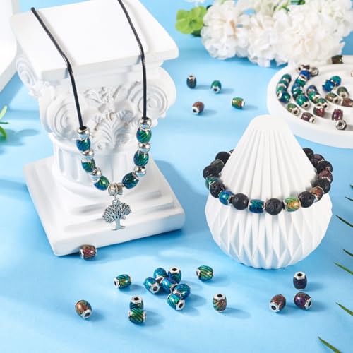 50 st Kleur Veranderende Mood Kralen Crystal Glas Barrel Temperatuur Sensing sieraden kralen voor vrouwen mannen DIY Mood armbanden Sieraden maken 4