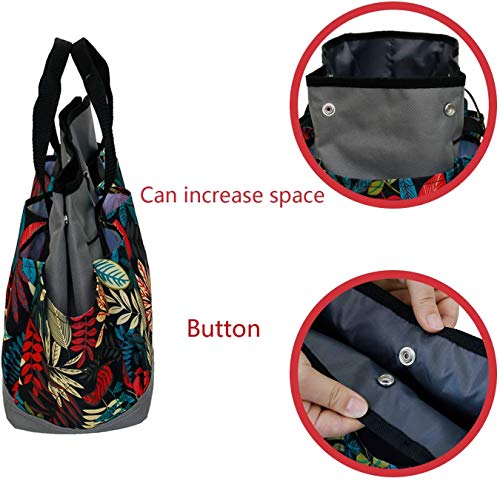 Tuingereedschap opslagzak met zakken, duurzame Oxford stof tote Bag, Garden Set voor vrouwen, Garden Tool Bag (Grey + Multicolor) 5