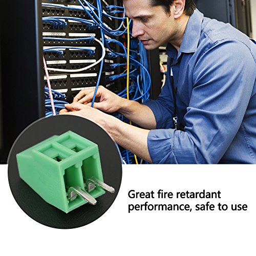 50st/set 2.54 schroef terminal pcb terminal blok Staanplaats Groen PCB Universele Schroef Terminal Block Connector 5