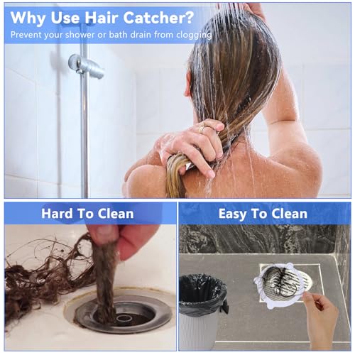 Wegwerpbare kapper 30 stuks Douchestrainer Drain Hair Strainer Keuken Drain Strainer Douche Drain Filter Patch voor badkamer Keuken Aanrecht Badkuip (10x8,7cm)