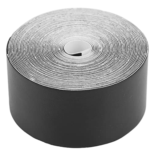 Tennis Racket Tape, PU 5M Racket hoofd bescherming Tape Flexibel Matig Viscosity Tennis Racket Head Tape voor sportapparatuur(zwart)