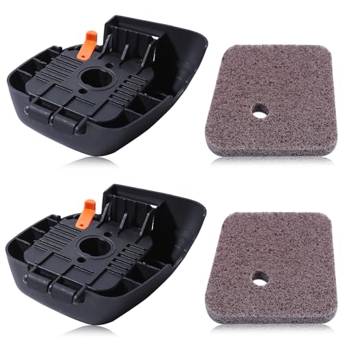 2 stuks luchtfilters en verpakkingen, vervanging 4140, 141, 0501, 4140, 124, 2800, voor Stihl FC55, FS38, FS45, FS46, FS55, HL45, HS45, KM55 modellen