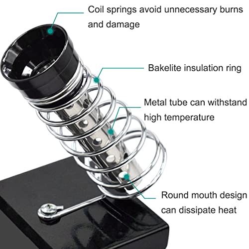 Soldeerijzeren houder Stand Soldeerijzer Base, met 10 st Reiniging Sponge en 1 st. Brass Bal voor het reinigen Soldeerijzer Tip 3