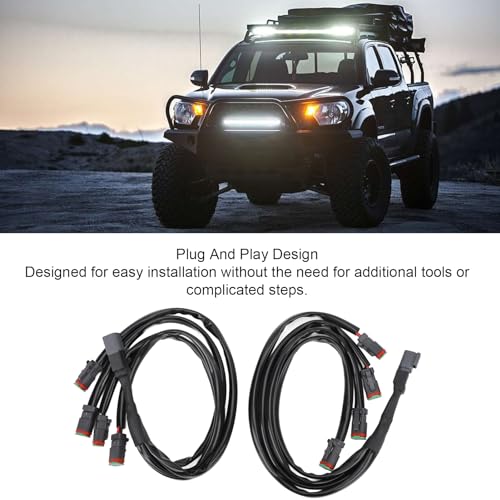 DT bedrading adapter, krachtige DT bedrading adapter splitter voor LED Light Bar, LED Cubes, LED werkverlichting (4 tot 1) 3