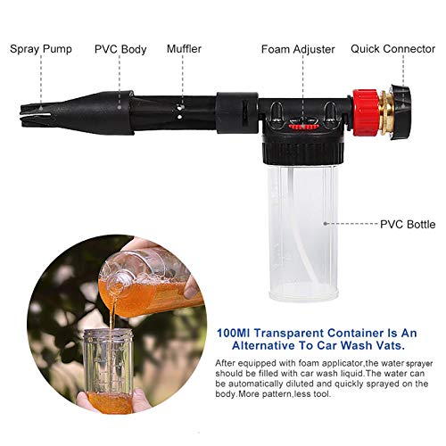 2 in 1 schuimspuit Autoreiniger Foam Washing Foamaster Water Zeepshampoo Sprayer Car Wash Gun Sprayer Autowash Foam Sprayer 5