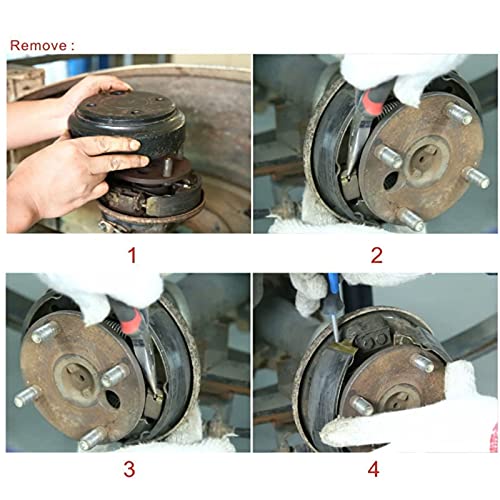 4 Stuk Achterremschoenen, 101146302 Remschoenenset 17429G1 Club Auto Onderdelen Vervanging voor E-Z-GO G E 1982-1986 5