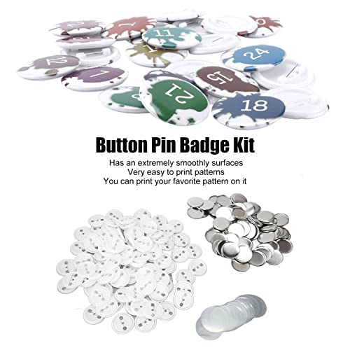 100 stuks Pin Badges Part Tin Plastic Blanco Knop Spelden voor Badge Maker Machine (44MM) 3