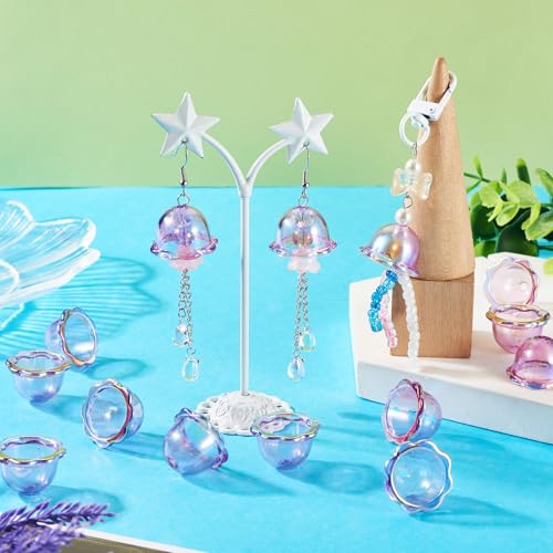 Acryl kralen caps AB kleur bloem kraal Cone End Caps Wind Chime kralen voor DIY Wind Chimes Dangle oorbellen ketting