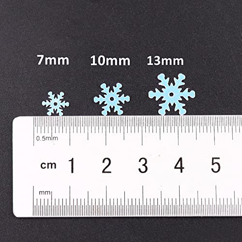 10mm pailletten voor ambachten pailletten sneeuwvlok pailletten voor het naaien van pailletten voor DIY Craft het maken van bruiloft decoratie Kerstmis decoratie partij decoratie 20g, Ca. 1000 stuks wit B