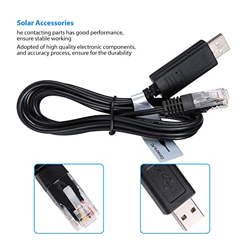 CC USB 150U Adapter seriële kabel 1.5 Meter PC communicatiekabel, zwart 3