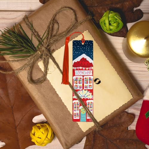 6Stuks Papier Bladwijzers Kerstmis Ontwerp Boek Marker Vintage Book Mark met Tassels voor mannen Vrouwen Boek Lovers Stationery Bookish Reading Supply 4