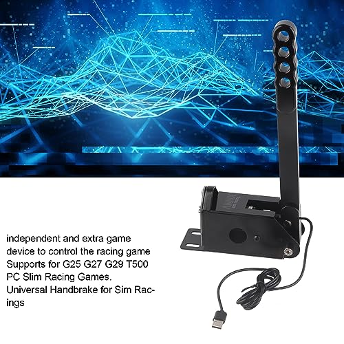 64 Bi USB handrem, Universele handrem PC voor professionele progressieve gaming gamepads S Andard Con-rollers Periferen of G25 G27 G29 500 SIM Racing Games Ligh Weigh CNC 4