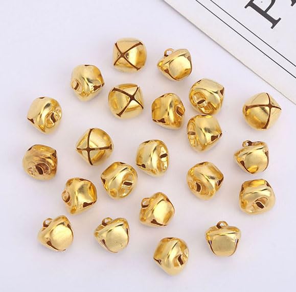 Kerstboom Decoratie 60 stuks Kerstboom Anger Bell Klemmen 30 mm voor Kerstmis, Kerstboom (Goud) 5