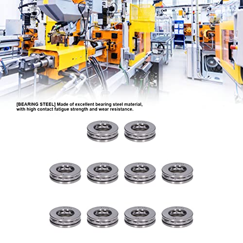 10 PCS Airplane Thrust Ball Bearings Miniature Ball Thrust Bearing Hoge nauwkeurigheid Afneembare miniatuur Axiale metalen lagerset (51104) 4