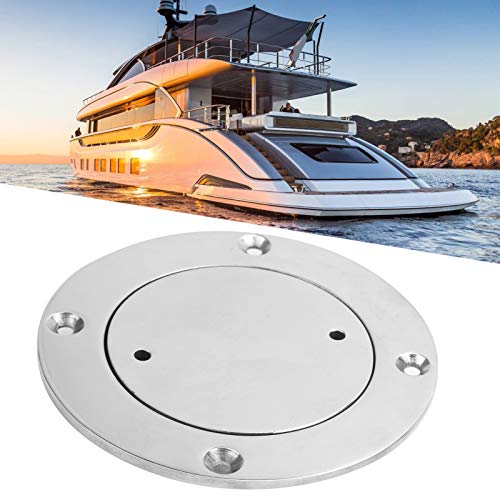Dekplaat, 3 inch roestvrij stalen dekdeksel Roestvrij stalen inspectie Hatch met sleutel voor hardware accessoire voor marine boten 4