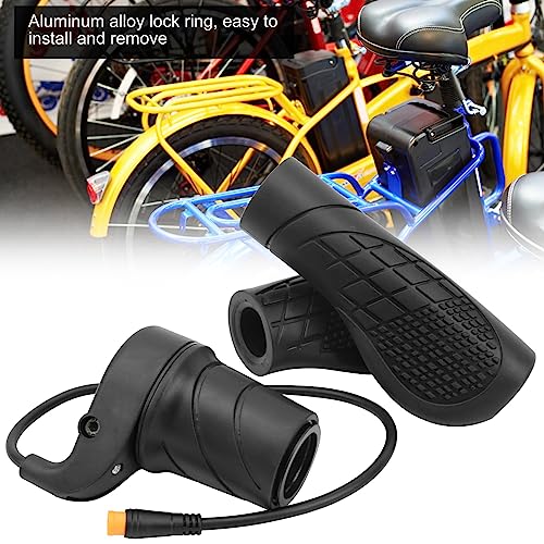 Twist Throttle for E Bike, Half Twist Throttle Electric Bike Speed Throttle for Electric Bike Mountain Bike Customized Part Waterproof Connection 5