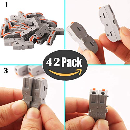 Verbindingsterminals, 42 stuks SPL-1 snelle aansluitterminals met controlehendel bilaterale geleider klem bijgewerkte versies kunnen vrij worden gecombineerd SPL 2-5 3