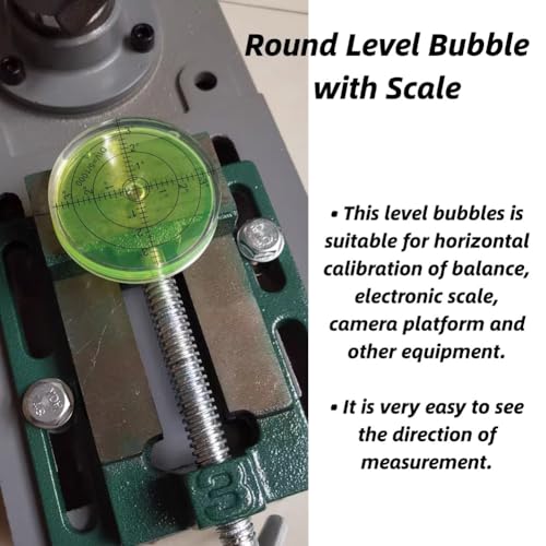 Niveau Ronde Spirit Level Bubble 60mm Diameter Meetinstrument Ronde Niveau Bubble met schaal voor Camera Platform Balans