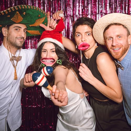 20 st. Photo Box Accessoires Bruiloft Foto Props Grappig Lippen Mond Foto Automaat Handheld Party Selfie Accessoires voor Carnaval, Verjaardag, Afstuderen, Halloween Decoratie 3