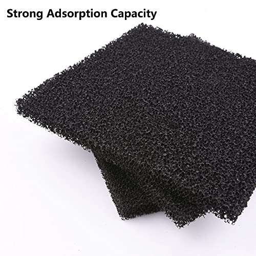 10 st Vervanging Carbon Sponge Filters, 130x130x10mm Actieve Carbon Sponges Filter Zuiveraar Kubus voor Vis Tank 4