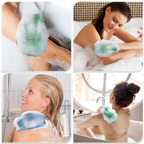 2PCS Koreaanse exfoliaterende kleding Italië handdoek Aziatisch exfoliaterende washandje Koreaanse body scrubber voor dode huid, eelt, dagelijkse douche baden, Spa, Herbruikbaar Extra Large 90 x 29 3