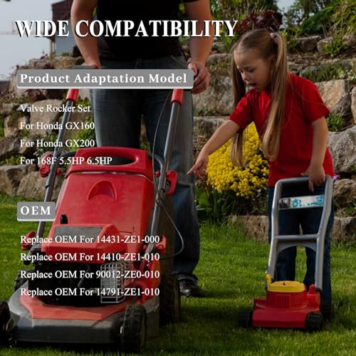Valve Rocker Arm Stud Push Rod Guide Plate Set voor Honda GX160 GX200 Chinese 168F 5.5HP 6.5HP Gas Engine Generator 3