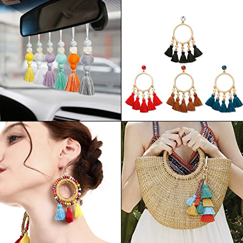 Verpakking van 50 Mini Tassel hangers, 2 cm, Silky Straight Fringes, Tassels, Armband, Sleutelhanger, Ambachten, Tassels voor oorbellen, sieraden, tassen, bladwijzers, DIY ambachten, Accessoires