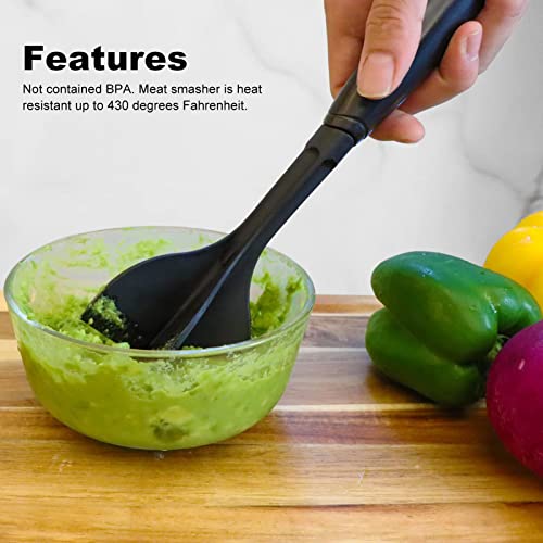 Vlees Chopper, gemalen vlees Smasher Vlees Pestle Ground Beef Smasher Mix Chopper Ground Meat Smasher 5 Blade Nylon Hamburger Chopper Heat Resistant voor Ground Beef 5