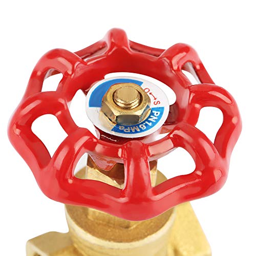 DN15 Brass Gate Valve BSPP G1/2 Rotary Valve 232PSI for Water Oil Gas 4