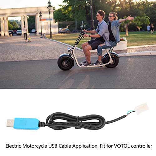 Jeanoko Elektrische motorfiets controller, gemakkelijk aan te passen bediening controller voor motorfiets VOTOL gevoelige USB-kabel 4