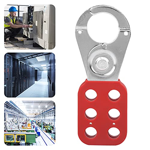 Lockout Hasp, 1in Jaw Lockout Hasp veiligheid Tagout voor hangslot Plastic geïsoleerd snap slot, Nylon PA Steel, Lock Out Lock Hasp 5