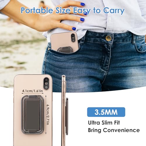 Mobiele telefoon Ring houder, 360° Draaibare mobiele telefoon Ring Vingerhouder Ringhouder Vouwbare Finger Stand Draaiende verstelbare telefoon Stand voor autohouder 3