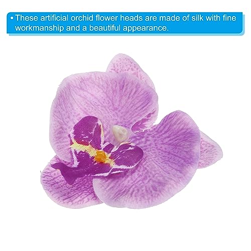 Kunstmatige Orchidee Bloemenkoppen, 40 Packs Zijde Phalaenopsis Kunstvlinder, Orchideekoppen, voor Bruiloft, Bloemen, Decoratieve Boeket, DIY, Ambachten, Productie, Verlichting 4
