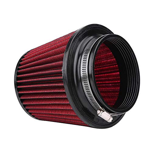 Luchtfilter Ronde 100 mm Autosportluchtfilter 100 mm Sportluchtfilter E36 Vervangingsluchtfilter Autoluchtfilter Wasbaar en herbruikbare luchtstroomfilter 3