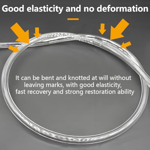 Luchtcompressorslang, Polyurethaan Pneumatische slang OD 8mm x ID 5mm met Blue Pipe Cutter, Transparante PU slang Gebruikt voor Gas Bron Transmissie (10M) 4