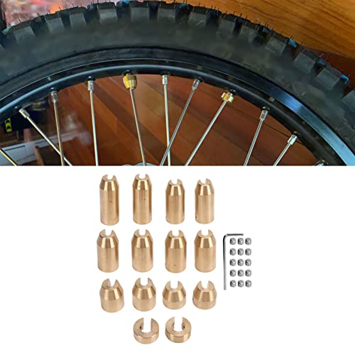 Motorfiets Spoke Wiel Gewichten, Wiel Spoke Balance Draag Resistant Messing Wiel Spoke Balance Gewichten Refill Set voor Super Moto Dual Sport (14st) 5