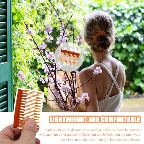 11 stuks Frans Side Hair Combs Twist Decoratieve Accessoires Plastic Headwear Accessoires Dames Hair Comb Decoratie voor vrouwen Bruids bruiloft Veil Meisjes Dikke (5 kleuren) 5
