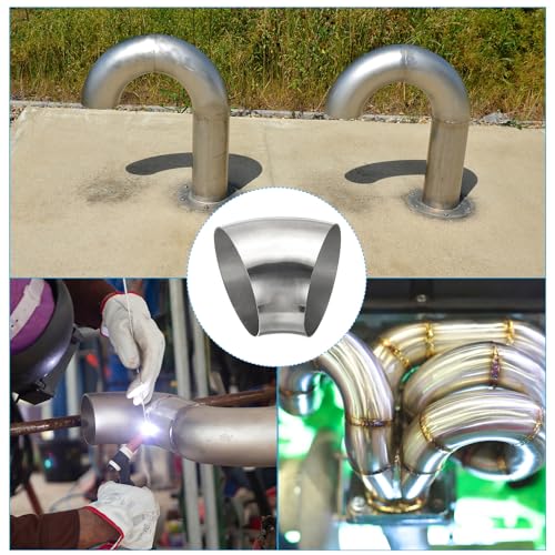 1 stuk roestvrij staal buis bocht, 45 graden boog, 108mm OD staal, uitlaatpijp connector roestvrij staal boog 304 roestvrij staal, pijp voor uitlaatpijp, trap leuning, auto, HVAC 5