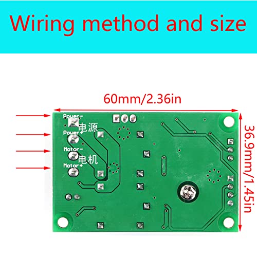 PWM Snelheidsregelaar, Dimmer 6V 12V 24V DC 3A DC Motor Speed Controller (PWM) Snelheid Verstelbare Omkeerbare Switch DC Motor Driver Reversing 3