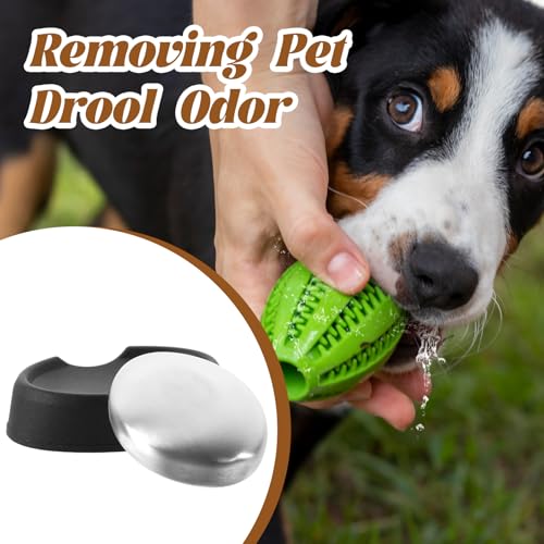 2 st Roestvrij stalen zeep met opslagbak, roestvrij staal zeep, metaalzeep, zeepgrinder, vaste zeep, keukenzeep, roestvrij staal schoner, keuken, anti-odor zeep, geurneutralizer (6.2_4.6 4