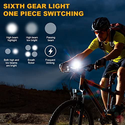 Fietslichtset, 2 stuks USB Fietslicht & staartlicht, lichtgewicht & waterdicht, Super Helder, Cat Eye Fiets Mountainbike Licht, Veilig en gemakkelijk te installeren LED Fietslicht voor 4