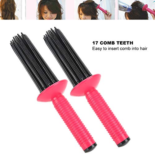 Hair Curler Haar Fluffy Curling Roll Comb Antislip Curling Wand Haarstyling Tool Borstel Curling Tool Aubonacci Styler voor krullend haar Styling Tools Wand Pin Curl 4
