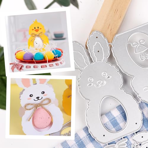 2 st. Sterfvorm Pasen Boxen Sterfvorm Pasenei Sterfvorm Hare Chick Stencil Craft DIY Bom Bier Decoratie Pasen Gift 4