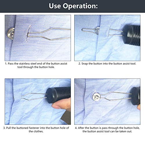 Knop gereedschap, roestvrij staal Bandage gereedschap, voor Artritis Shirt Onafhankelijke Life Dress Kleding Ouderen Gehandicapten Handvat 5