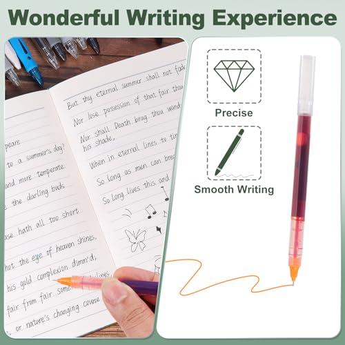 M&G Gel Pen Medium Point 0.5mm, 12 Pack Quick Dry Smooth Gel Ink Rollerball Pen voor thuis kantoor Schrijven notitie Neemt Journaling Zaken, Oranje 3