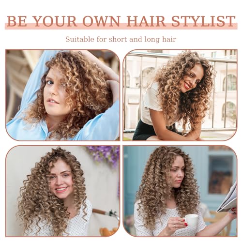 Heatless Curls Band met 1 haarspeld, 160cm Curlers Overnachting Krullen zonder warmte Curlers voor lang en kort haar, Heatless Curl Set voor lang en gemiddeld haar () 4