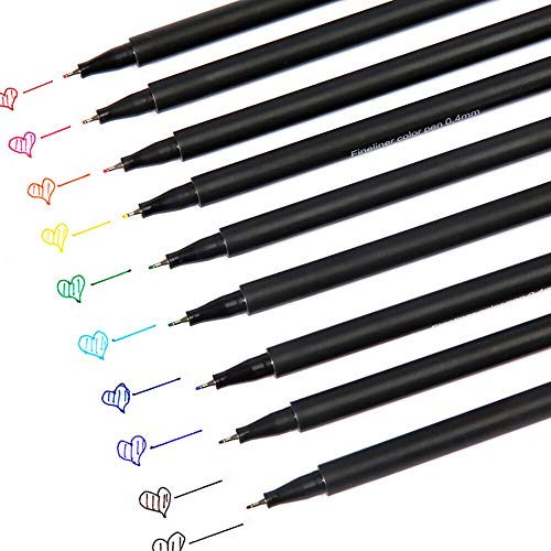 Fineliner Kleurpotloden set 0.4mm Fine Line Sketch Tekenstiften Diverse Kleuren, Fineliners Gekleurde Pennen voor Bullet Journal Planner Kleurplaten Kunst Projecten 4